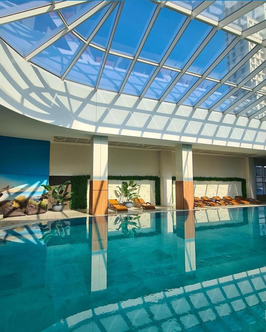 Cevahir Sky City Apartment With Spa, Pool & Fitness Included Skopje Exterior foto